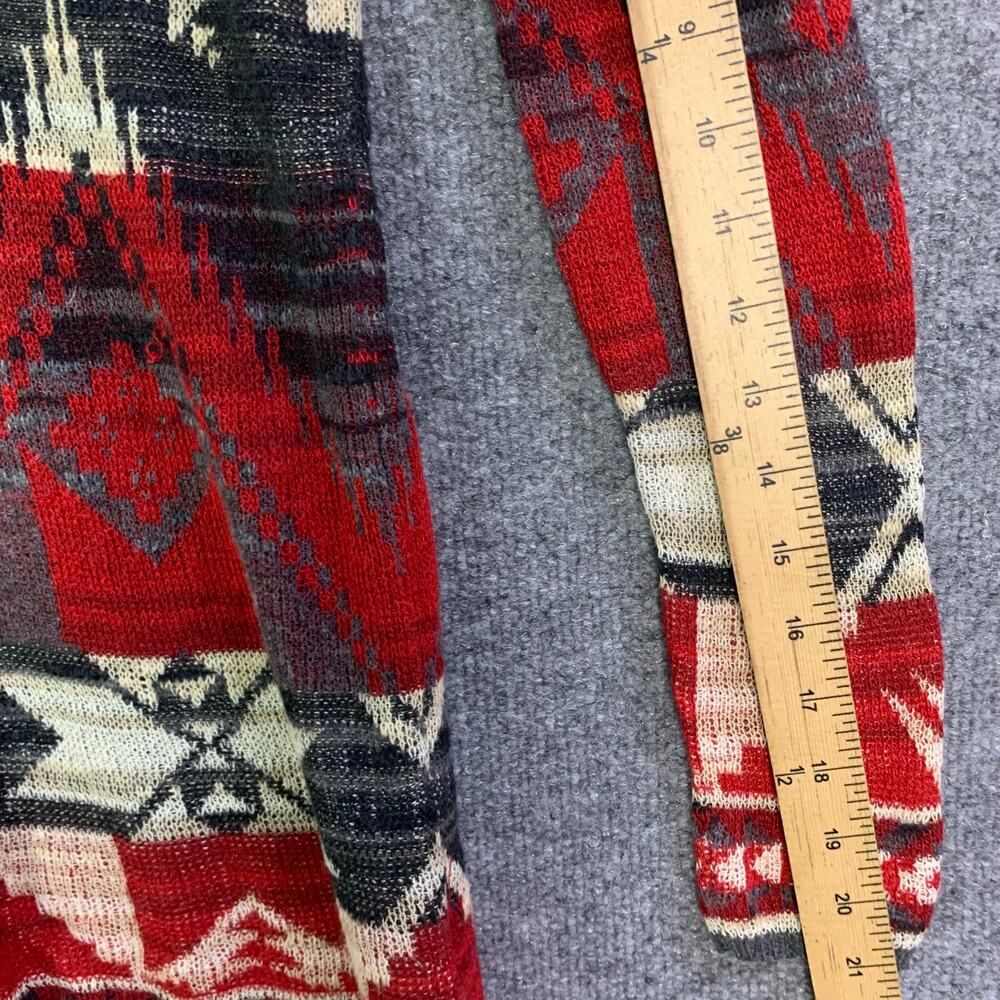 VINTAGE Denim & Supply Ralph Lauren Women's XS Red Geometric Aztec Sweater - Picture 6 of 8
